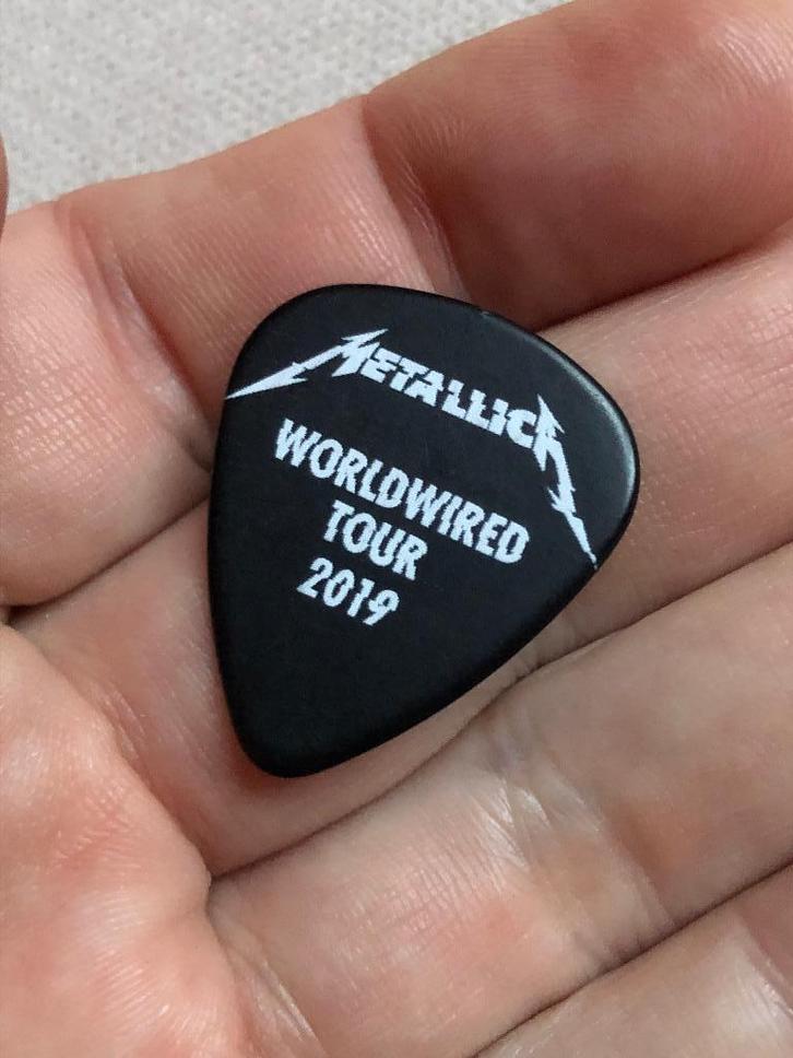 Metallica 2019 worldwired Brussel Guitarpick plectrum, Cd's en Dvd's, Cd's | Hardrock en Metal, Zo goed als nieuw, Ophalen of Verzenden