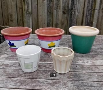 10 bloempotten  beschikbaar voor biedingen
