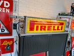Pirelli banden oude garage reclame lichtbak, Verzamelen, Merken en Reclamevoorwerpen, Ophalen, Gebruikt, Lichtbak of (neon) lamp