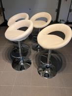Moderne barkrukken, 4 stuks, Ophalen, Kunststof, Gebruikt, In hoogte verstelbaar