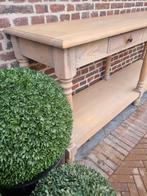 Eiken sidetable/wandconsole, Ophalen of Verzenden, Zo goed als nieuw