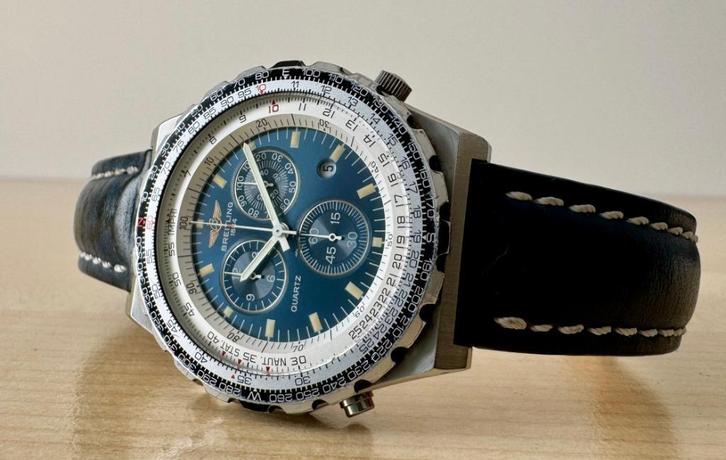 Breitling Navitimer Jupiter Pilot Chronograph, Handtassen en Accessoires, Horloges | Heren, Gebruikt, Polshorloge, Breitling, Staal