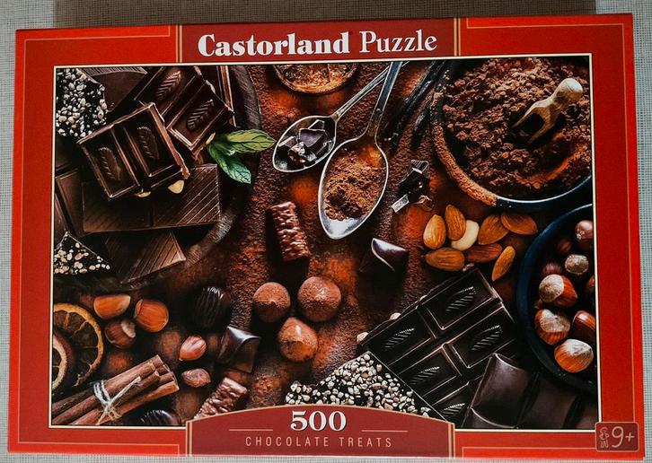 Castorland Chocolates puzzel van 500 stuks, Hobby en Vrije tijd, Denksport en Puzzels, Legpuzzel, Ophalen of Verzenden