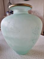 Vase en verre, Maison & Meubles, Moins de 50 cm, Verre, Utilisé, Vert