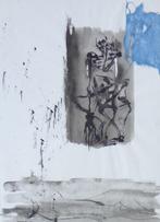 JAN VAERTEN / SKELET / ORIGINEEL + COLLAGE / 65x50cm / SIG, Ophalen of Verzenden