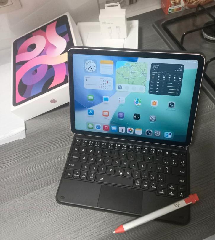 IpadAir11 64gb+Cellulaire5G Avec Magic Keyboard +Pencil Logi, Computers en Software, Apple iPads, Ophalen