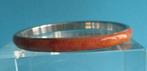 KA01:Koraal uit de jaren eind’70-Staal-8mm-binnenmaat 6,7cm, Handtassen en Accessoires, Kettingen, Verzenden, Nieuw, Rood, Steen of Mineraal