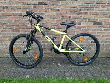 Mountainbike 24 inch Btwin rockrider expl 500 geel fluo beschikbaar voor biedingen