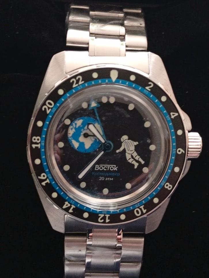 CosmoRiver Amphibian Vostok, Bijoux, Sacs & Beauté, Montres | Femmes, Acier, Acier, Enlèvement ou Envoi