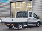 Ford Transit 105pk Euro6 Trekhaak Open Laadbak Dubbel cabine, Auto's, Bestelwagens en Lichte vracht, Euro 6, 4 cilinders, Lederen bekleding