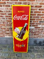 Coca Cola emaille sprite boy., Verzamelen, Ophalen, Gebruikt, Reclamebord