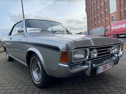 FORD 17M RS coupé 2.3 V6 1971, Auto's, Oldtimers, Bedrijf, Te koop, Ford, Benzine, Coupé, 2 deurs, Handgeschakeld, Zilver of Grijs