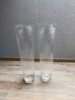 Set hoge vazen, Glas, Gebruikt, 50 tot 75 cm, Ophalen