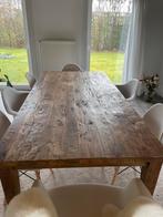 Recycled teak tafel in perfecte staat, Huis en Inrichting, Complete eetkamers, Ophalen of Verzenden, Zo goed als nieuw