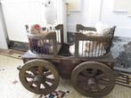 antieke poppenwagen met pop, Antiek en Kunst, Antiek | Speelgoed, Ophalen of Verzenden