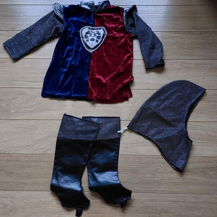 verkleedkledij ridder maat 116, Kinderen en Baby's, Carnavalskleding en Verkleedspullen, Gebruikt, Jongen, 110 t/m 116, Ophalen of Verzenden