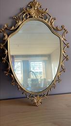 Koperen spiegel, Antiek en Kunst, Ophalen, Ovaal, Minder dan 50 cm, Minder dan 100 cm