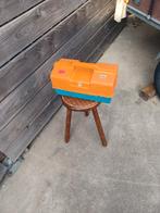 Retro werkkoffer met verdeelbakjes in handig  L33B18H18 p10e, Doe-het-zelf en Bouw, Ophalen of Verzenden