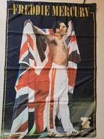 Freddie Mercury (QUEEN) vlag in goede staat (NO 7) (130x95)., Ophalen of Verzenden, Zo goed als nieuw