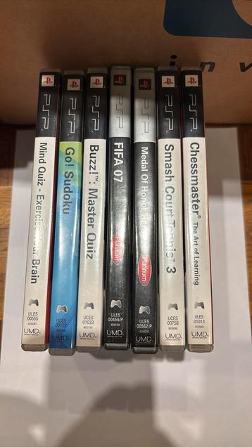 7 psp games beschikbaar voor biedingen