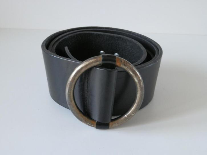Fred de la Bretoniere riem. Leer., Kleding | Dames, Riemen en Ceinturen, Zo goed als nieuw, 100 cm of meer, 5 cm of meer, Zwart