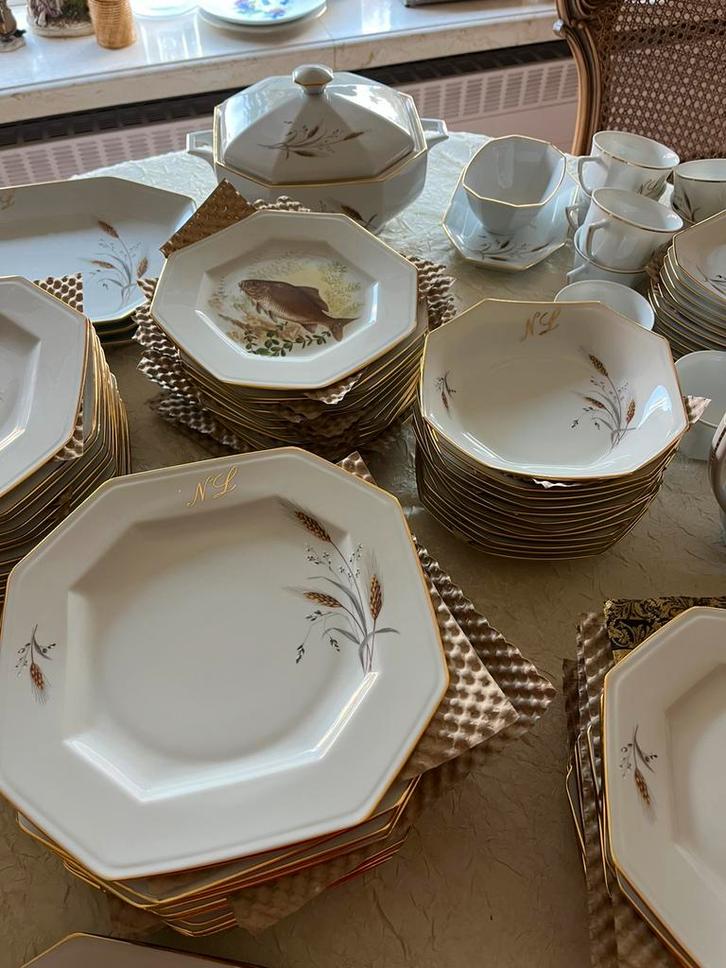 Servies de Limoges 12 personen - nooit gebruikt, Antiek en Kunst, Antiek | Servies compleet, Ophalen