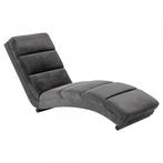 Smuk Velvet Chaise Longue Kaoni Donker Grijs, Enlèvement, Comme neuf, Tissus, Moins de 150 cm