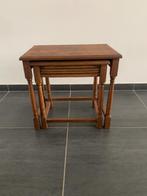 Houten bijzettafeltjes eik (tafell), Antiek, Moins de 55 cm, 45 à 60 cm, Enlèvement