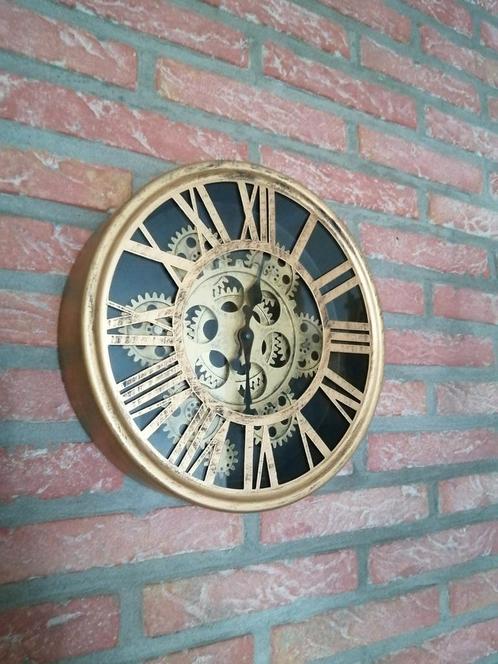 Industriële klok met open raderwerk (nieuw), Maison & Meubles, Accessoires pour la Maison | Horloges, Comme neuf, Enlèvement