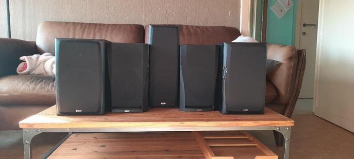 Enceintes home cinéma B&W, Audio, Tv en Foto, Home Cinema-sets, Gebruikt, 5.1-systeem, 70 watt of meer, Ophalen