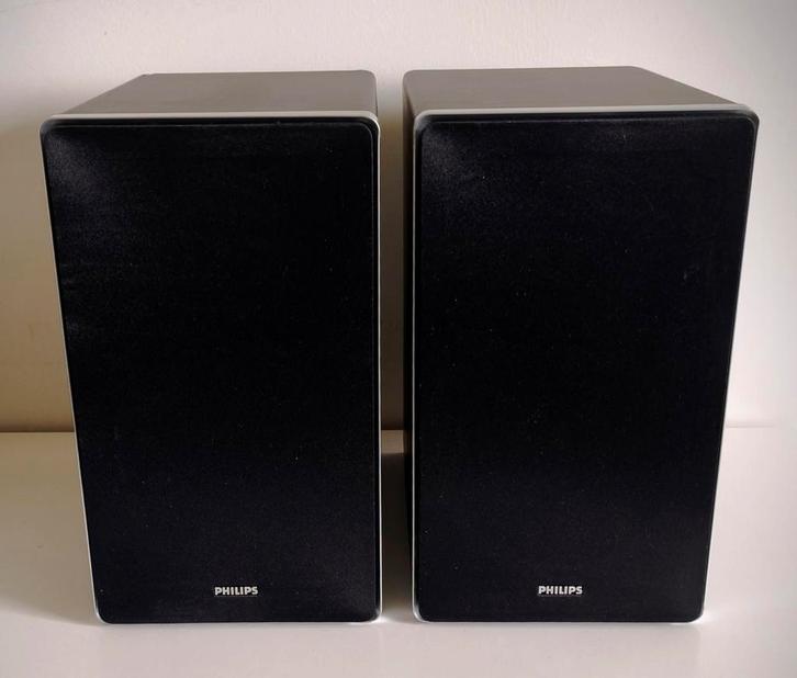 Enceintes Philips - 2 x 100 w -2 voies - bass reflex, TV, Hi-fi & Vidéo, Enceintes, Comme neuf, Haut-parleurs Frontaux, Arrière ou Stéréo