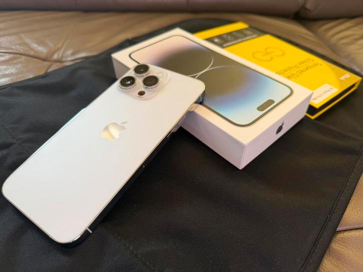 iPhone 14 Pro Max 256 Go blanc (telephone belge), Telecommunicatie, Mobiele telefoons | Apple iPhone, iPhone 14, Wit, Ophalen