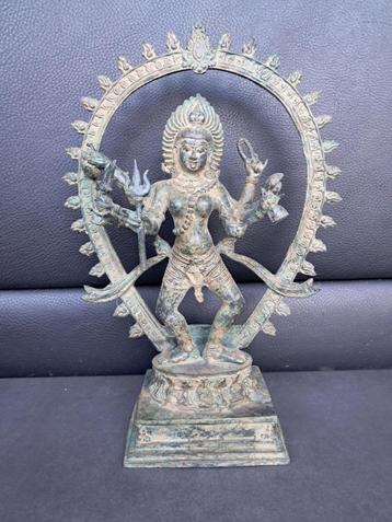 Bronzen beeld van de godin Kali/India beschikbaar voor biedingen