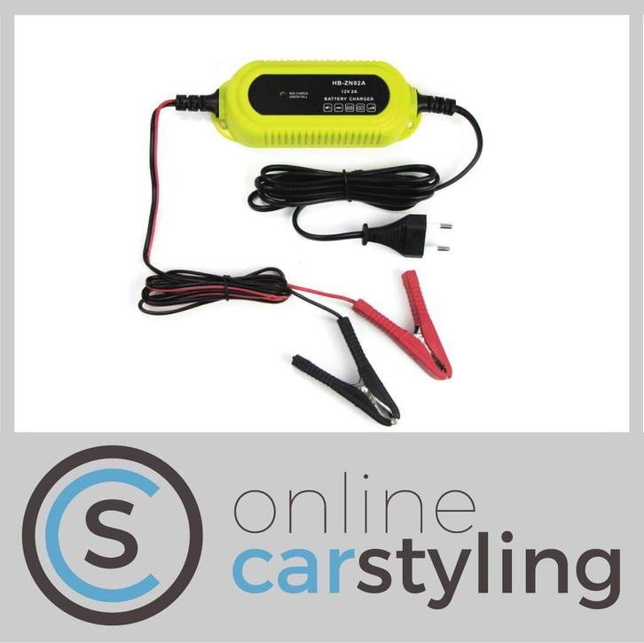Acculader voor Auto, Motor en Boot 12V 2A, Auto-onderdelen, Accu's en Toebehoren, Nieuw, Ophalen of Verzenden