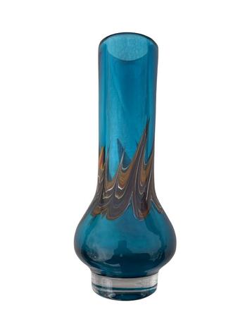 Vase Bleu Turquoise par Schott Zwiesel – Design Allemand disponible aux enchères