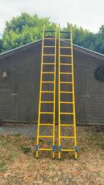 2 GVK PROFESSIONAL LADDERS MERK STALTOR VOLLEDIG GLASVEZEL, Ophalen, Zo goed als nieuw, Ladder, 2 tot 4 meter