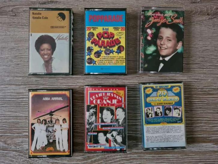 Audio cassettes, 6 stuks, Cd's en Dvd's, Cassettebandjes, Gebruikt, Origineel, 2 t/m 25 bandjes, Ophalen of Verzenden