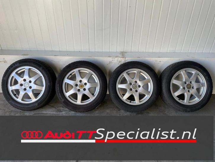 Winterbanden set op 16" velgen Audi ( A4 ), Auto-onderdelen, Banden en Velgen, Banden en Velgen, Winterbanden, 205 mm, Personenwagen