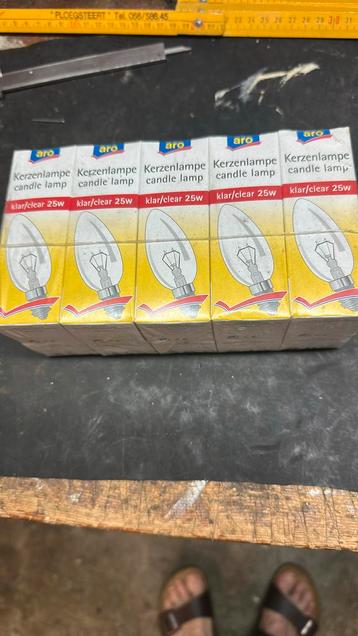 Kaarsenlampen - clear 220V - 25 W beschikbaar voor biedingen