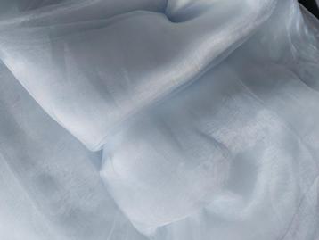 Tissu organza uni blanc