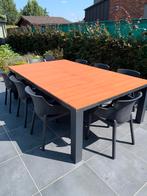 Tuintafel met of zonder stoelen, Ophalen, Zo goed als nieuw, Rechthoekig, Aluminium