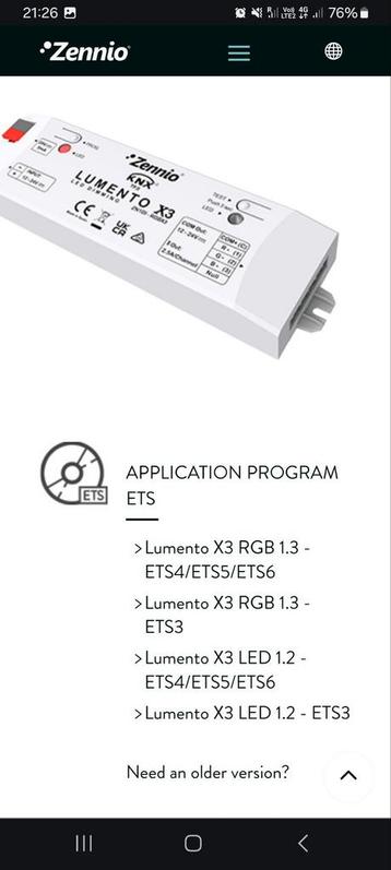 Knx Zennio Lumento X3 - Variateur LED RGB, Enlèvement ou Envoi, Neuf