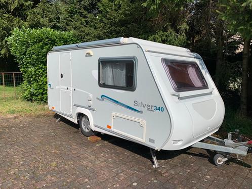 2007 SILVER 340 cp dieplader caravan, Caravans en Kamperen, Caravans, Particulier, tot en met 3, 750 - 1000 kg, Standaardzit, Trigano