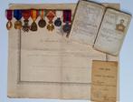 medailles Aerostation Militaire WO1 met Britse DCM, Verzamelen, Ophalen of Verzenden, Luchtmacht, Lintje, Medaille of Wings