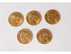 5 pièces de 20 francs coq., Enlèvement ou Envoi