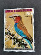 Equatoriaal Guinea 1976 - vogels - Indische scharrelaar, Postzegels en Munten, Postzegels | Afrika, Ophalen of Verzenden, Overige landen