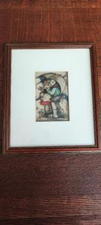 Kader met 3D tekening Hummel Goebel Kindjes onder paraplu, Ophalen of Verzenden