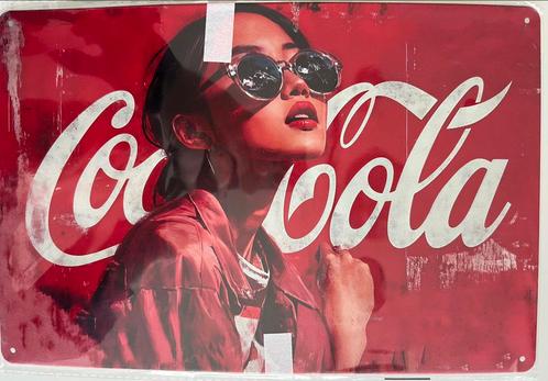 Reclamebord vintage Coca Cola - mancave poolhouse nieuw, Verzamelen, Merken en Reclamevoorwerpen, Nieuw, Reclamebord, Ophalen of Verzenden