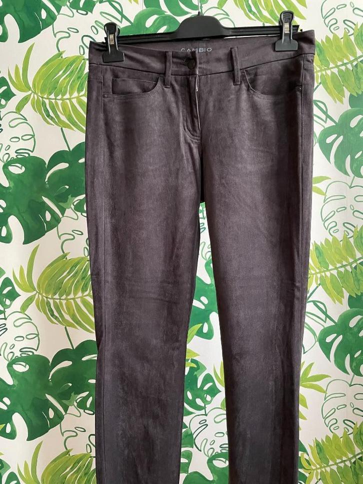 Lange broek - merk Cambio - maat 38, Kleding | Dames, Broeken en Pantalons, Zo goed als nieuw, Maat 38/40 (M), Bruin, Lang, Verzenden