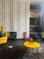 Montel Duke design bijzettafel, Huis en Inrichting, Gebruikt, Metaal of Aluminium, Rond, 55 tot 75 cm